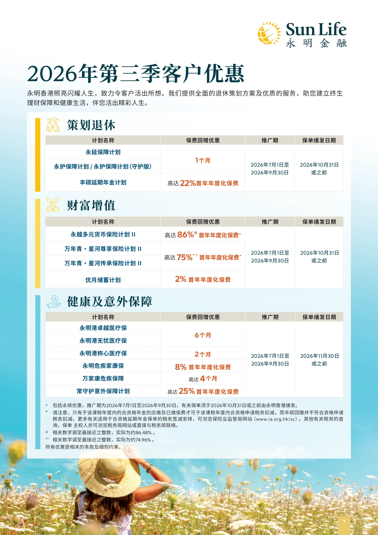 永明 2026 第三季客户优惠全拆解:星河系列最高 75%,9 月 30 日截止